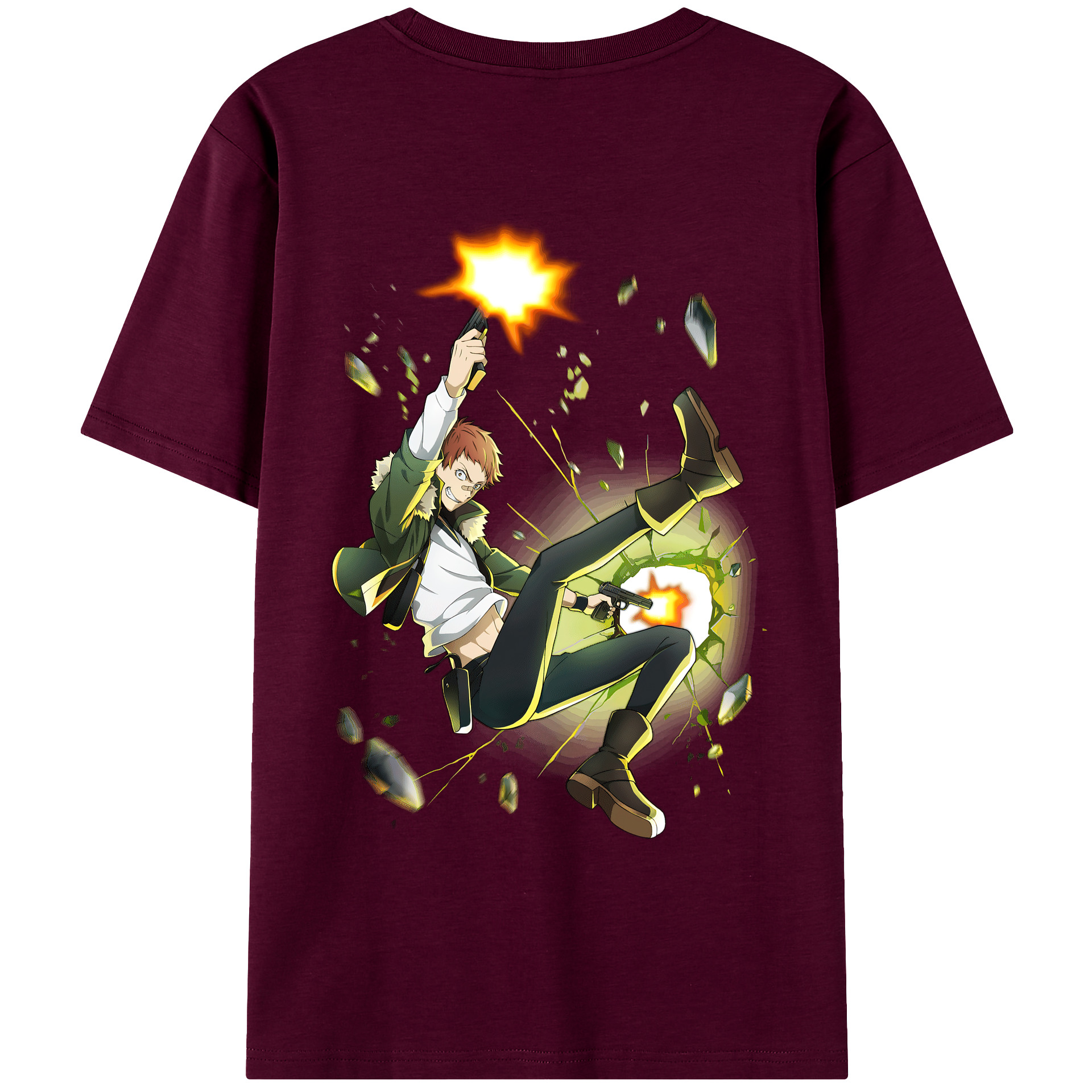 （画像用） 文豪ストレイドッグス Bungo Stray Dogs レディース半袖Tシャツ(バックプリント)